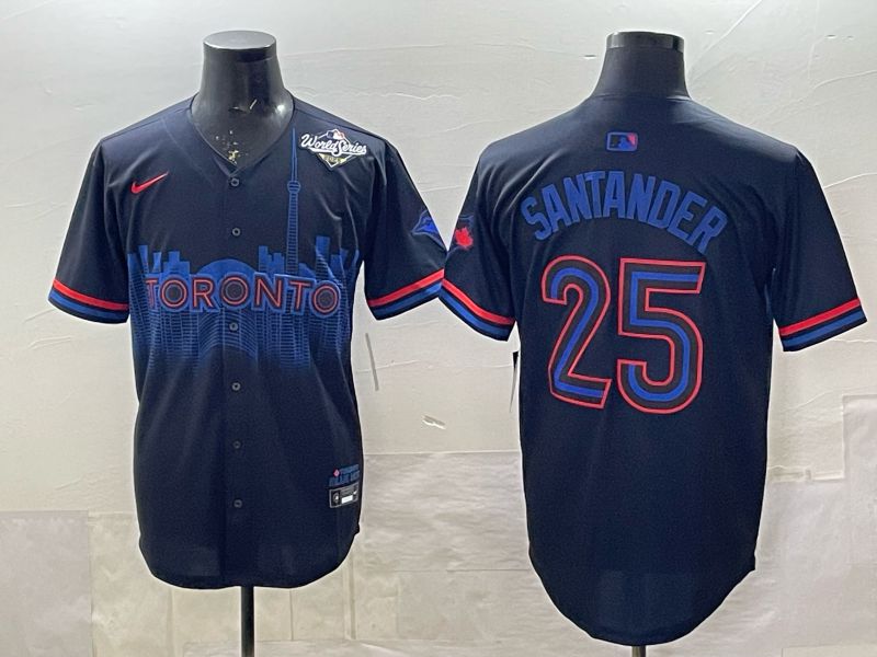 Men 2025 Nike Toronto Blue Jays #25 Santander black Game MLB Jersey 03->toronto blue jays->MLB Jersey